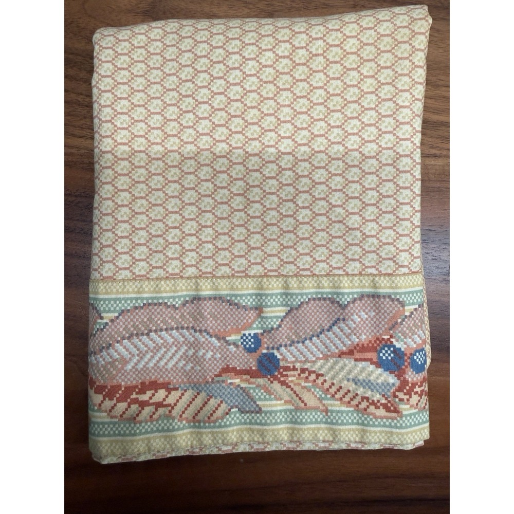 Vintage Frette Home Collection Pillow Sham 34x25 Italy Cotton Cottage Floral